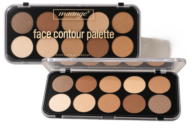MAANGE 10-Color Face Contour & Highlight Palette