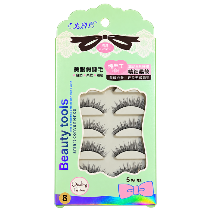 Beauty Tools False Eyelashes - 5 Pairs - Style 8