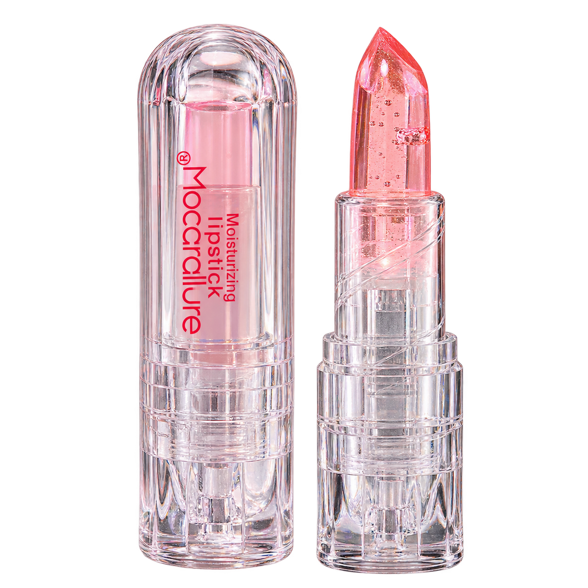 Mocallure Crystal Flower Jelly Transparent Pink Lipstick
