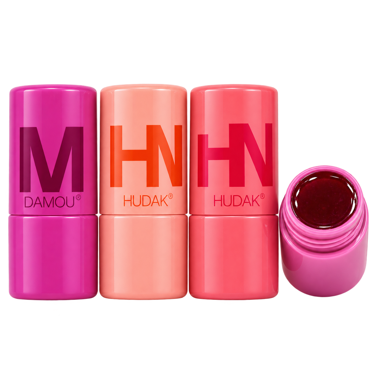 HUDAMOJI Jelly Lip & Cheek Tint – Pack of 4