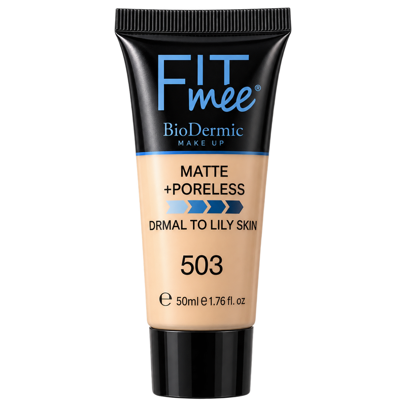 BioDermic Fit Mee Matte + Poreless Foundation – 503 Natural Beige, 50ml