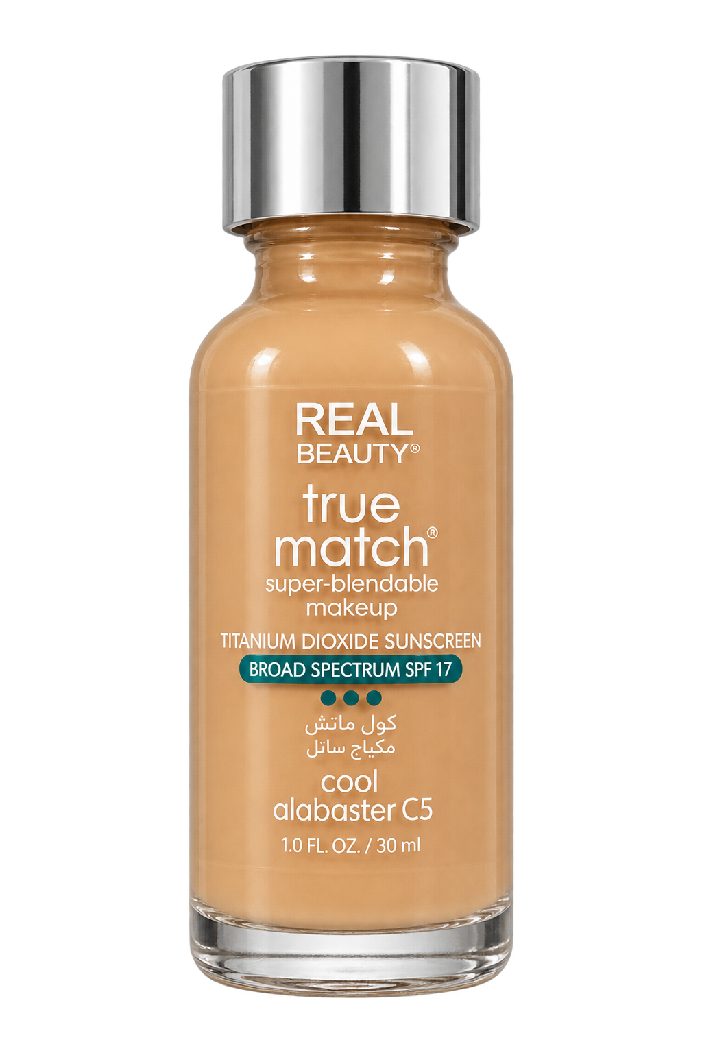 Real Beauty True Match Super-Blendable Foundation SPF 17 – Cool Alabaster C5 – 30ml