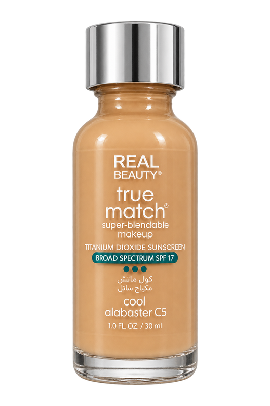 Real Beauty True Match Super-Blendable Foundation SPF 17 – Cool Alabaster C5 – 30ml