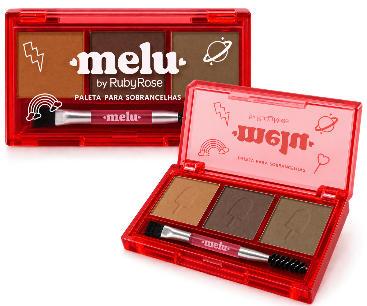 Melu by Ruby Rose Eyebrow Palette – 3 Shades